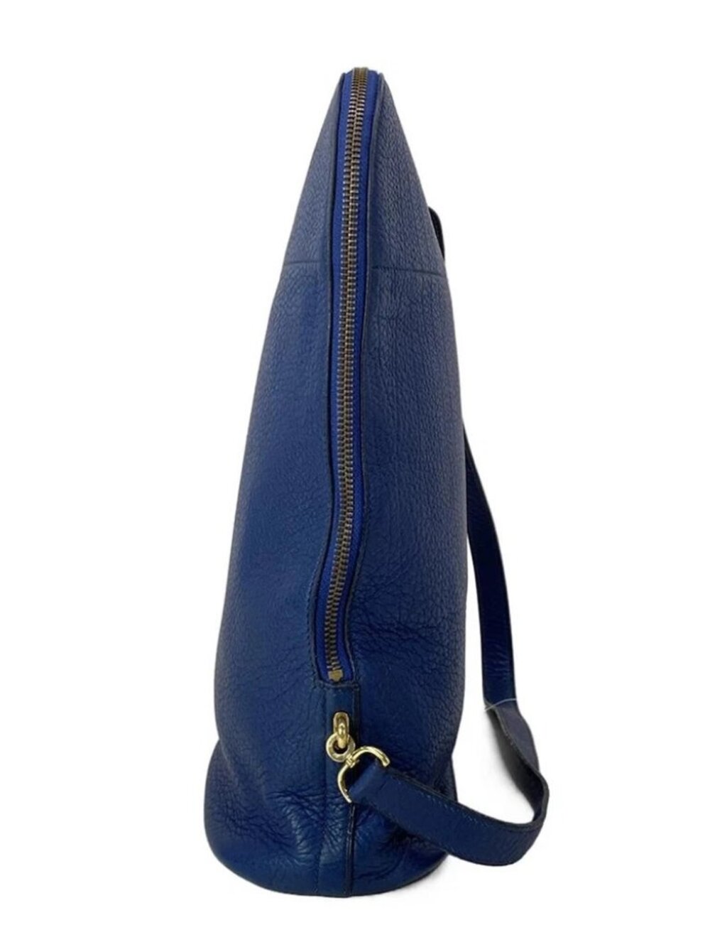 HERMES Movie fam - Blue Vachette Crispe Fjord Circle Y Backpack - Picture 4 of 16